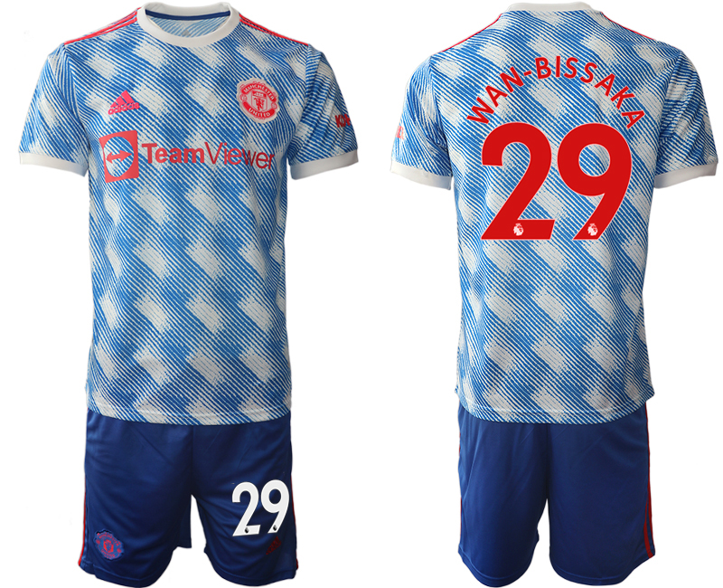 Men 2021-2022 Club Manchester United away blue #29 Soccer Jersey->manchester united jersey->Soccer Club Jersey